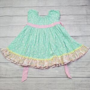 4 Matilda Jane Platinum Snowfall Peasant Dress